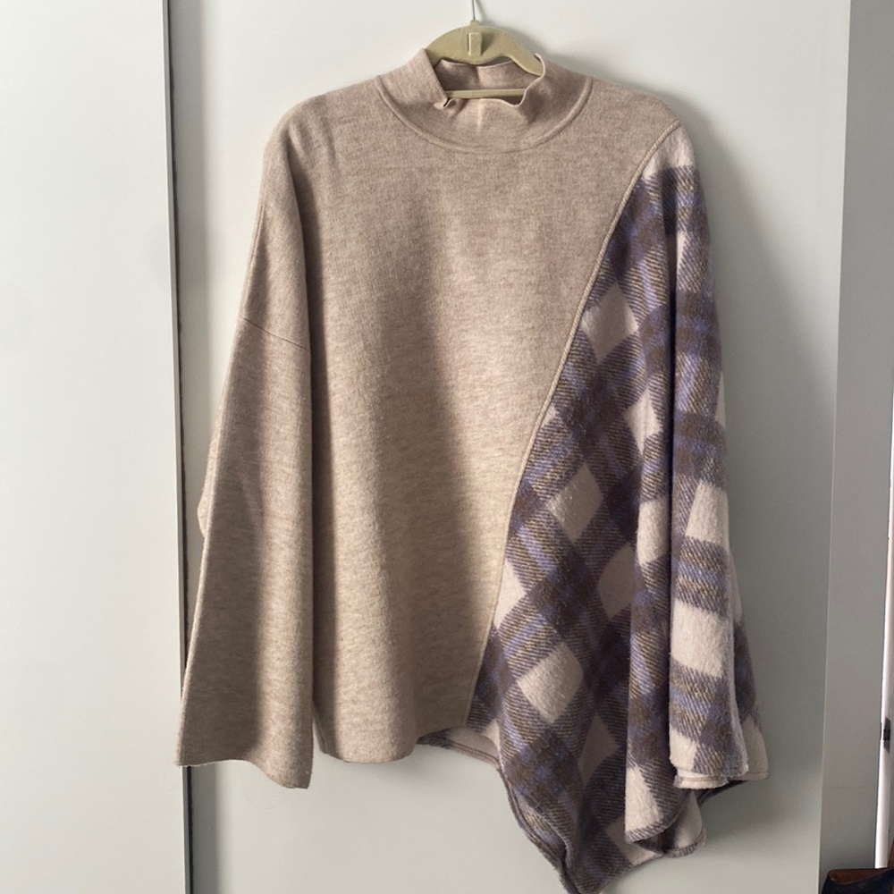 Pilcro poncho, one sleeve. One size. Purchased from Anthropologie.